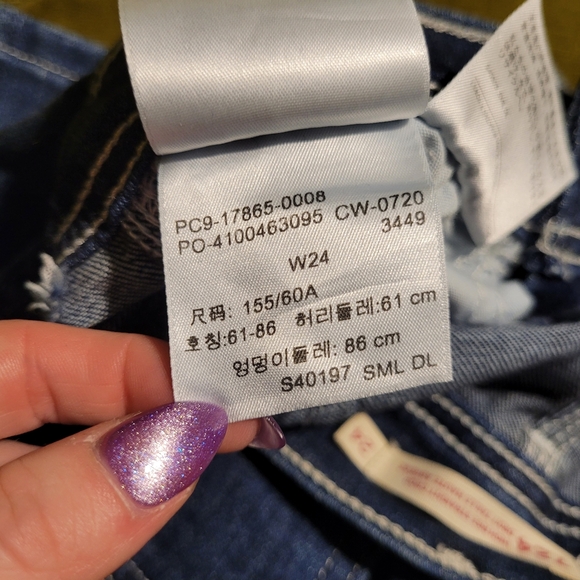 Size 24 Carpenter Levi's - Picture 4 of 4